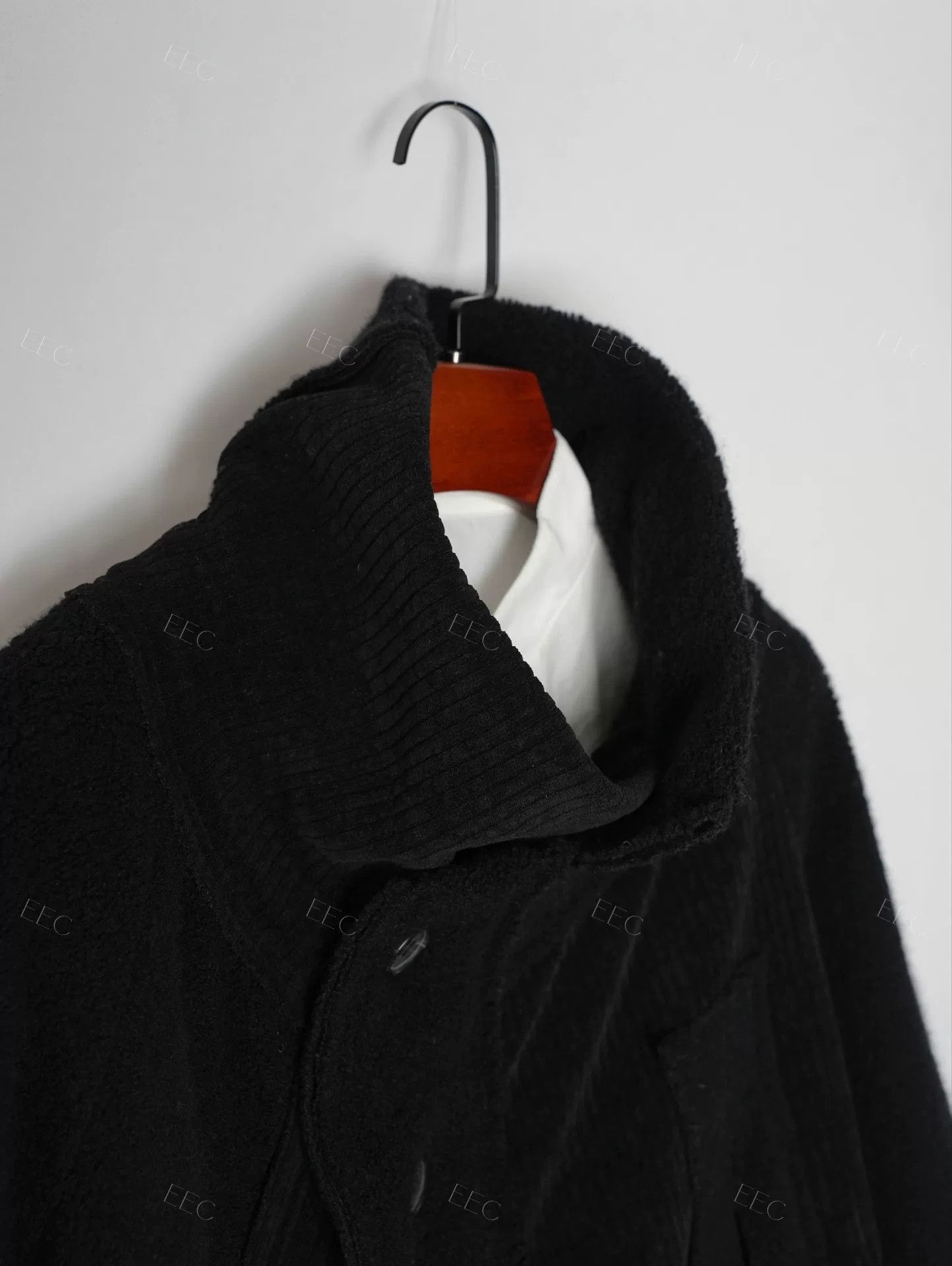 Y's Yohji Yamamoto Black Mixed Material Jacket Size M / US 6-8 / IT 42-44 - 3 Thumbnail
