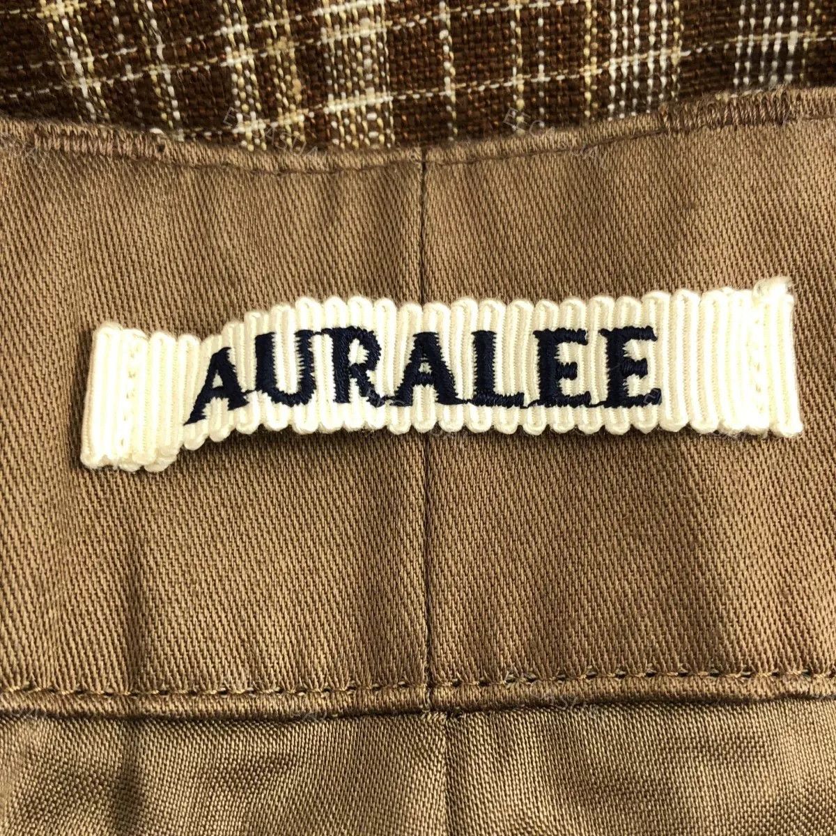 Auralee AURALEE Brown Linen Silk Plaid Pants Size US 26 / EU 42 - 6 Thumbnail