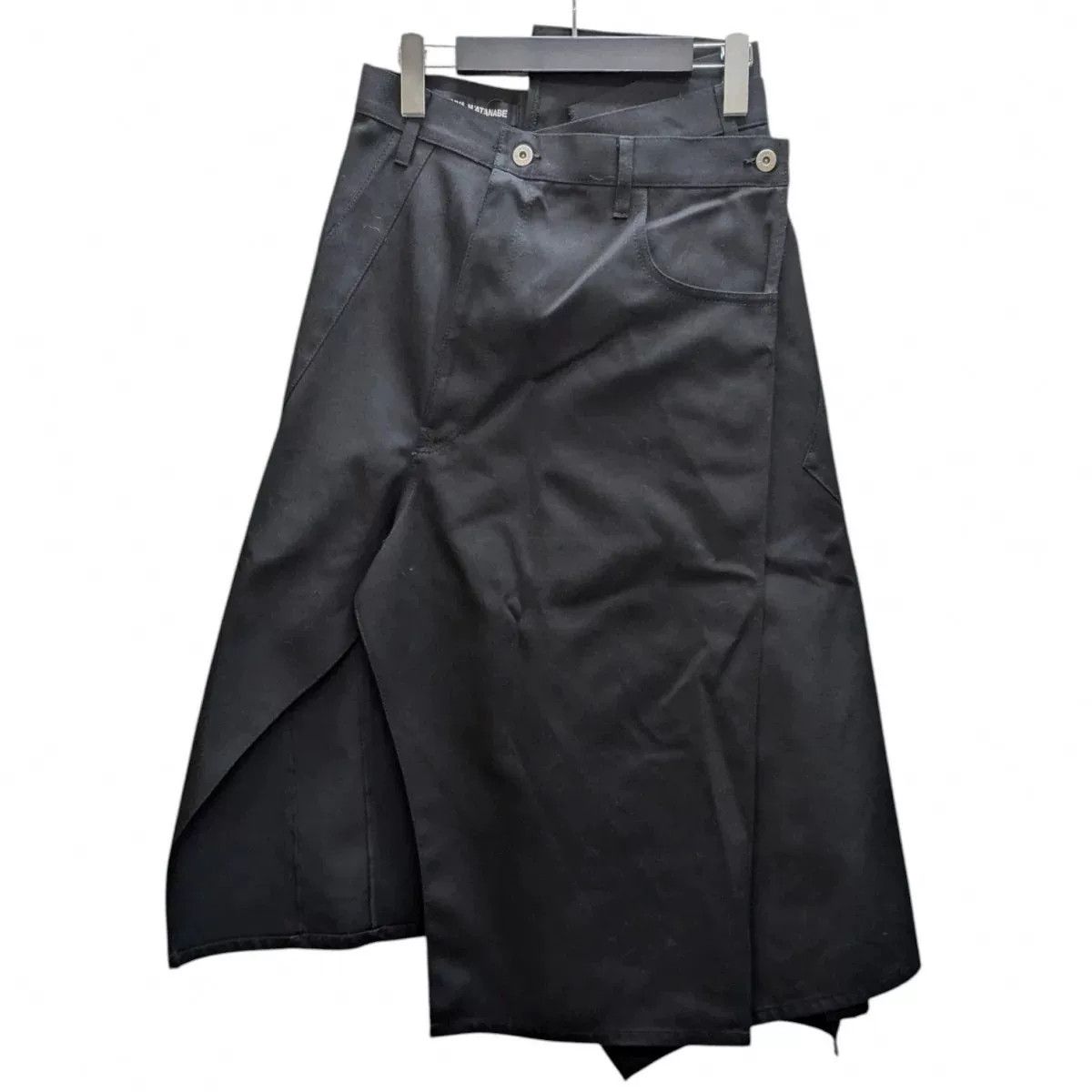 Junya Watanabe Junya Watanabe Black Deconstructed Denim Skirt Size 24" / US 00 / IT 34 - 2 Thumbnail