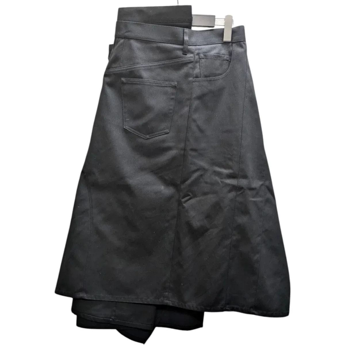 Junya Watanabe Junya Watanabe Black Deconstructed Denim Skirt Size 24" / US 00 / IT 34 - 3 Thumbnail