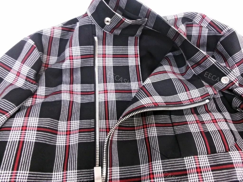 Noir Kei Ninomiya Noir Kei Ninomiya Black Plaid Jacket Size S / US 4 / IT 40 - 5 Thumbnail