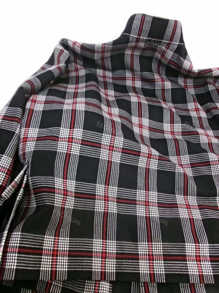 Noir Kei Ninomiya Noir Kei Ninomiya Black Plaid Jacket Size S / US 4 / IT 40 - 6 Thumbnail