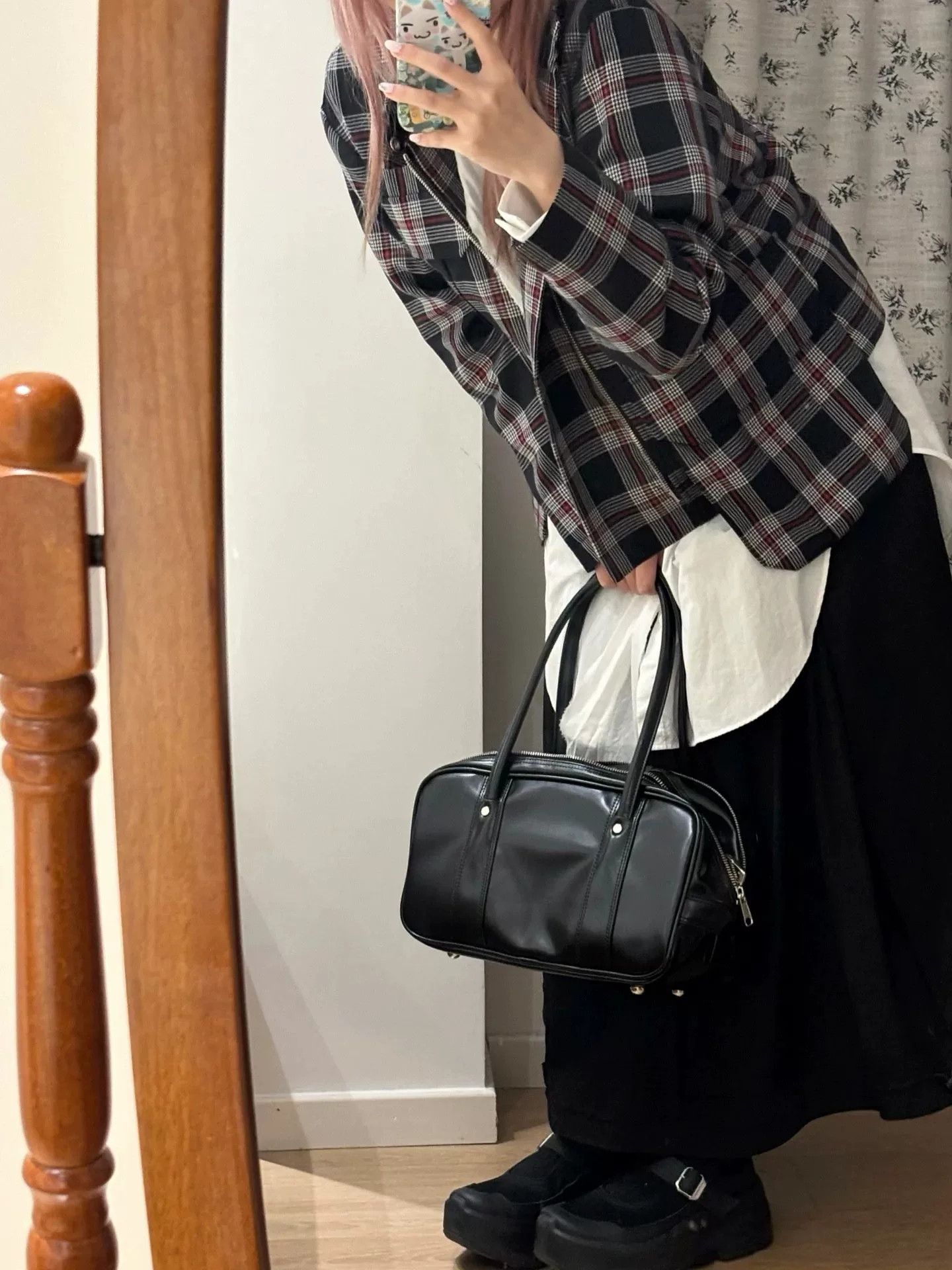 Noir Kei Ninomiya Noir Kei Ninomiya Black Plaid Jacket Size S / US 4 / IT 40 - 9 Thumbnail