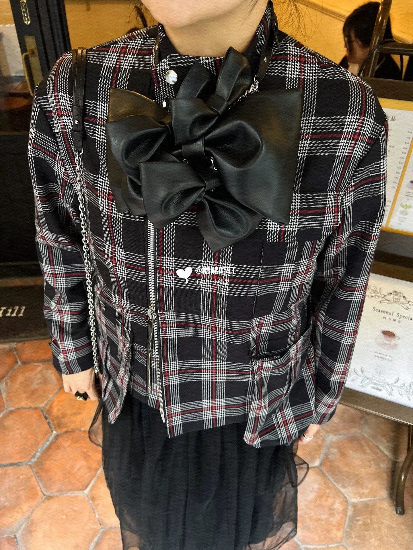 Noir Kei Ninomiya Noir Kei Ninomiya Black Plaid Jacket Size S / US 4 / IT 40 - 8 Thumbnail