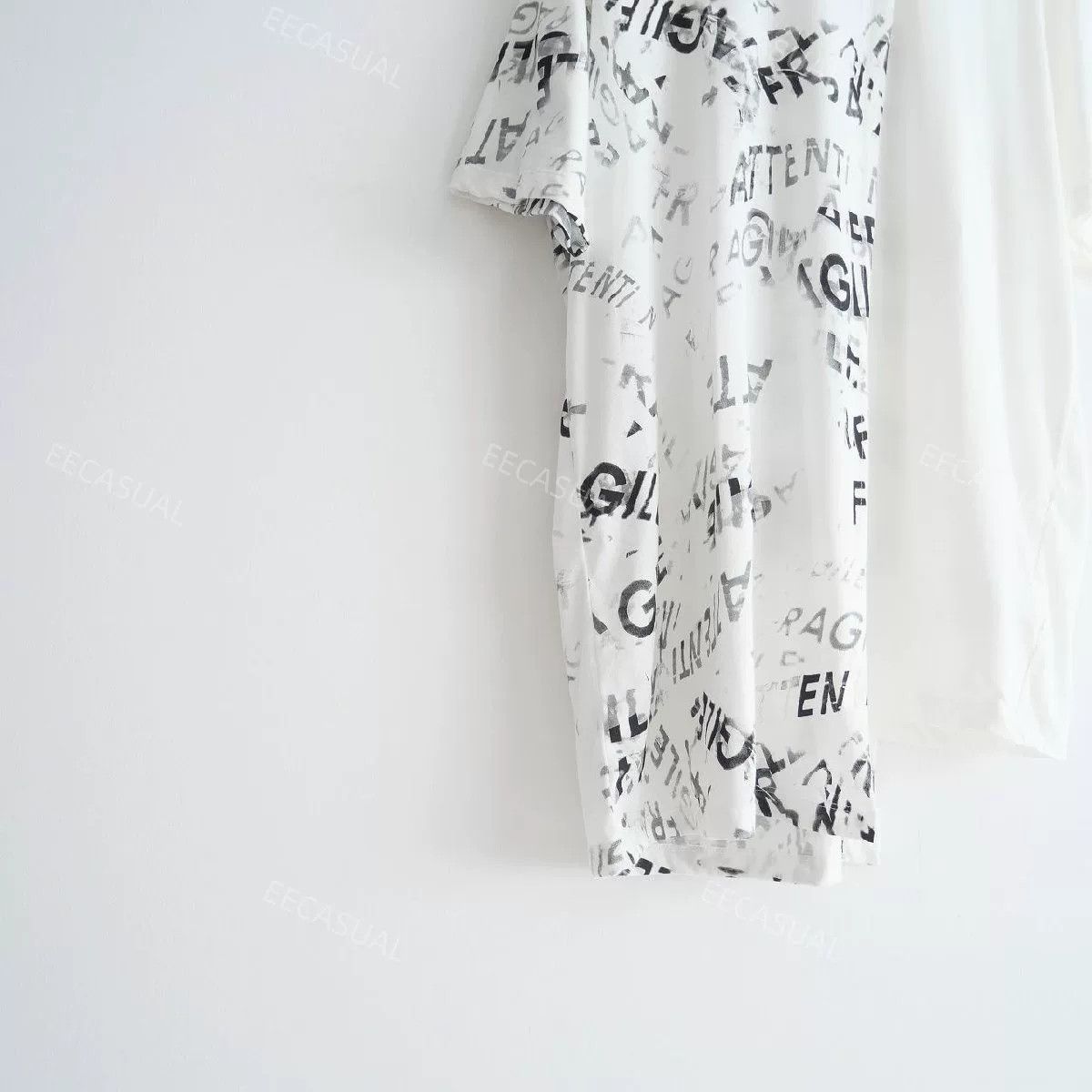 Y's Yohji Yamamoto Asymmetric Graffiti T-Shirt Size US M / EU 48-50 / 2 - 4 Thumbnail