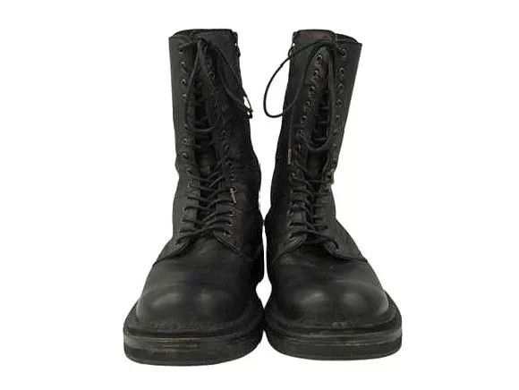 Yohji Yamamoto Yohji Yamamoto Black Leather Military Boots Size US 9 / EU 42 - 3 Thumbnail