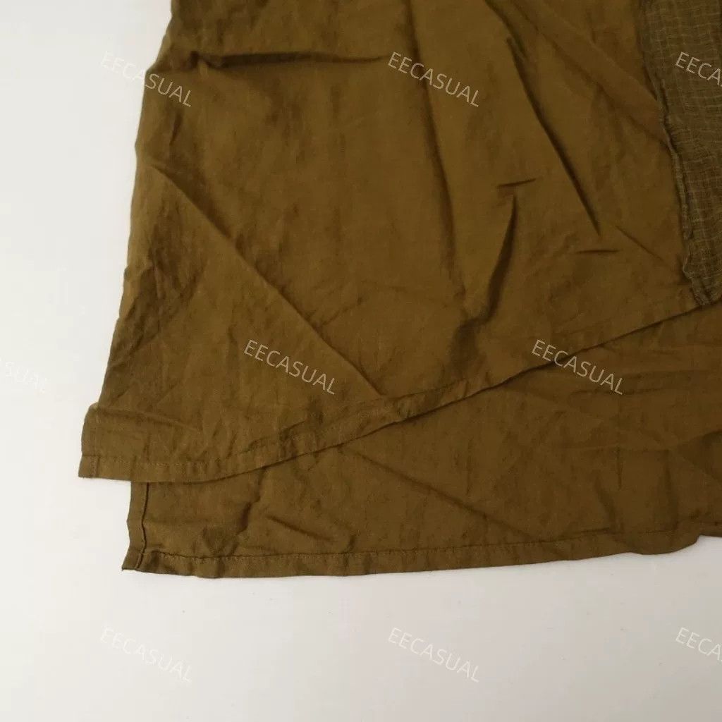 Pas de Calais Olive Green Plant-Dyed Shirt Dress Cardigan Size XS / US 0-2 / IT 36-38 - 7 Thumbnail