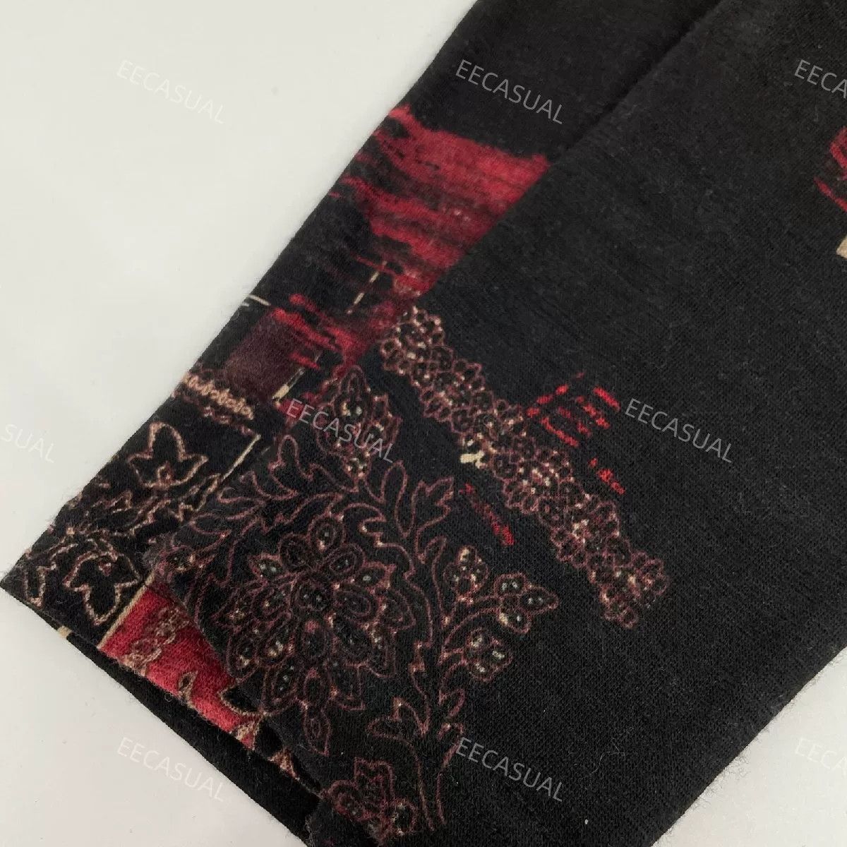 Y's Yohji Yamamoto Red Black Wool Top Size M / US 6-8 / IT 42-44 - 6 Thumbnail