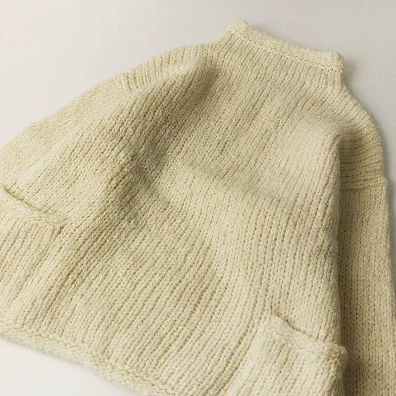 45rpm Ivory Wool Knit Sweater Size M / US 6-8 / IT 42-44 - 3 Thumbnail
