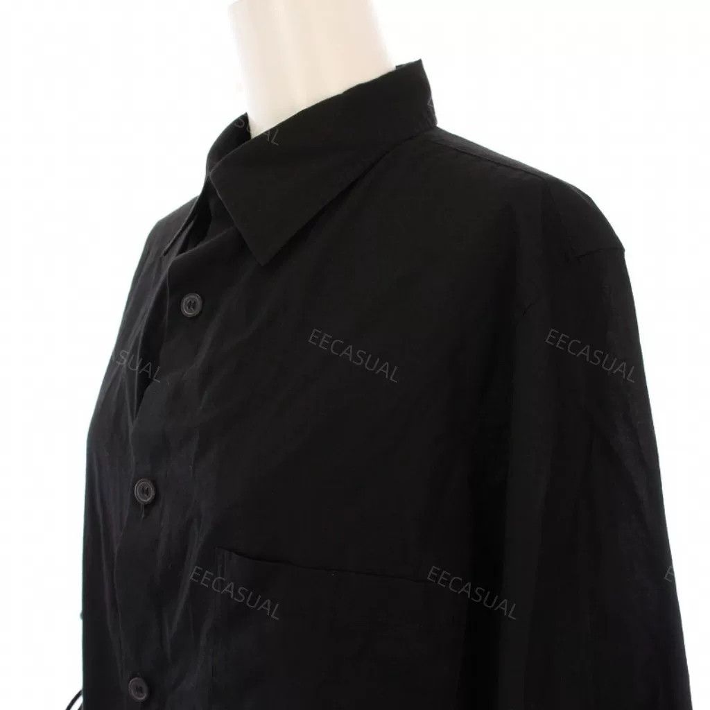 Y's Yohji Yamamoto Black Cotton Shirt Size US M / EU 48-50 / 2 - 4 Thumbnail