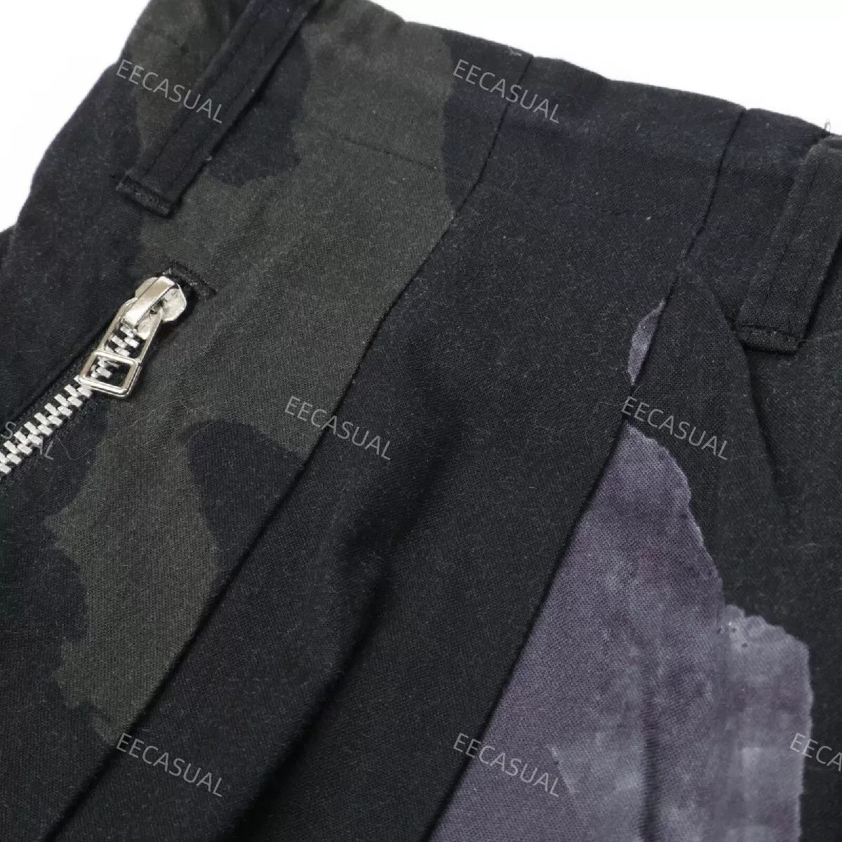 Yohji Yamamoto Yohji Yamamoto Black Purple Printed Pants Size US 28 / EU 44 - 4 Thumbnail