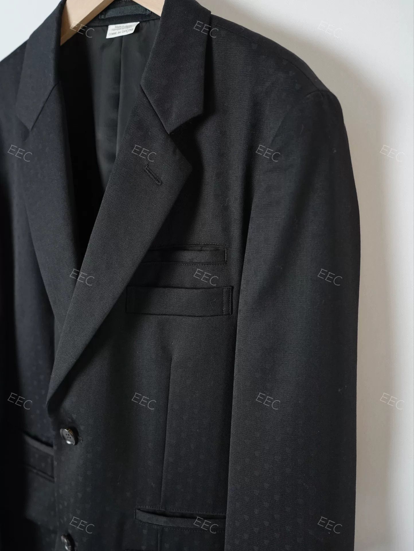 Comme des Garcons CDG Rei Kawakubo Black Wool Blazer Size US M / EU 48-50 / 2 - 6 Thumbnail