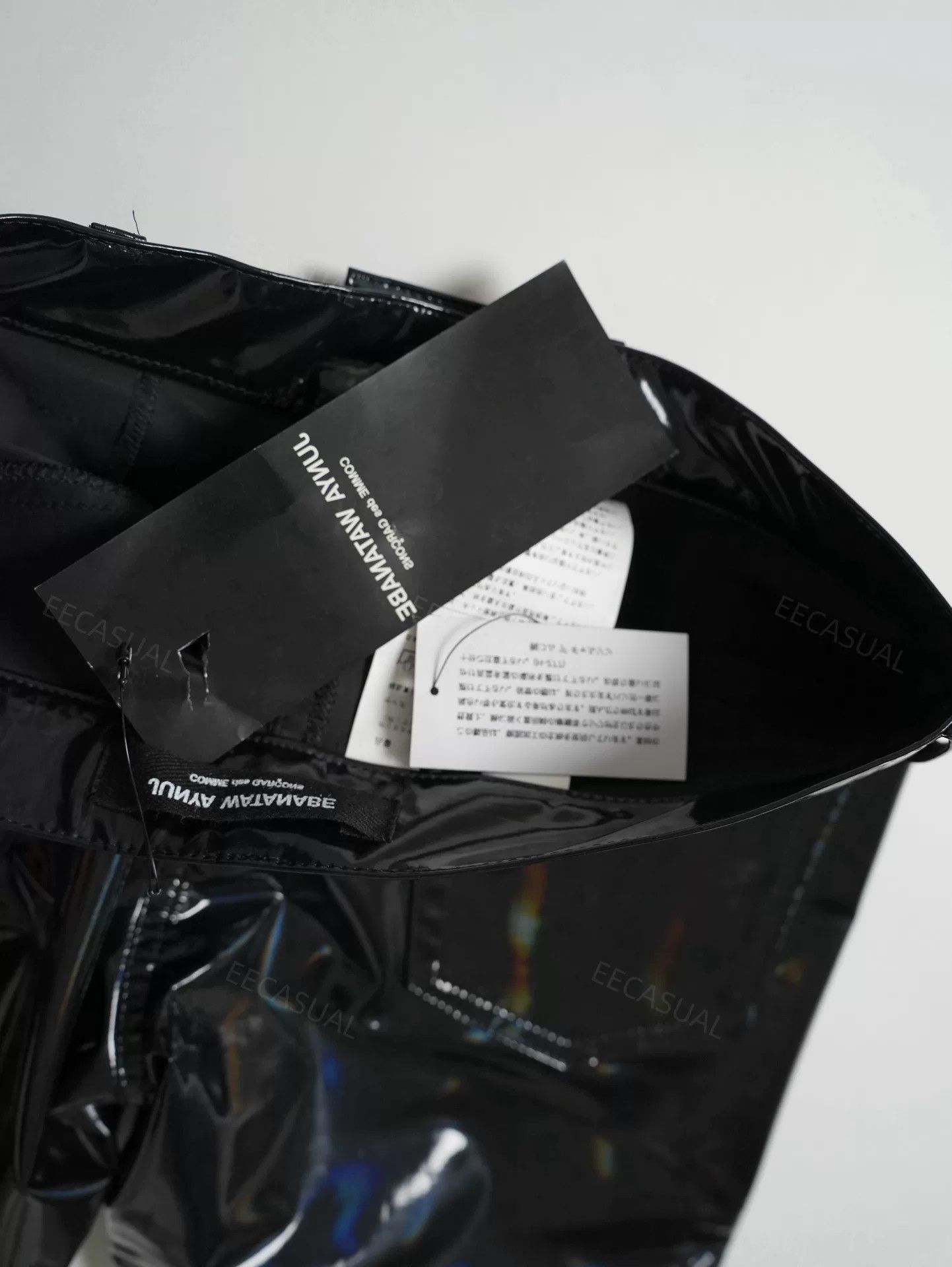 Junya Watanabe Junya Watanabe Black Patent Leather Pants Size US 26 / EU 42 - 9 Thumbnail