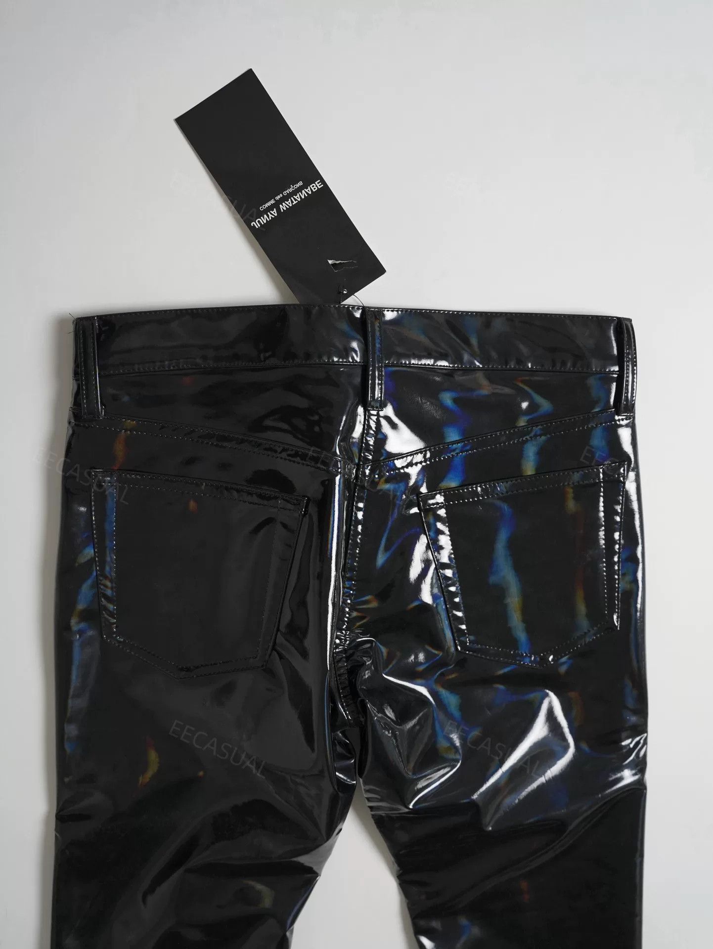 Junya Watanabe Junya Watanabe Black Patent Leather Pants Size US 26 / EU 42 - 8 Thumbnail