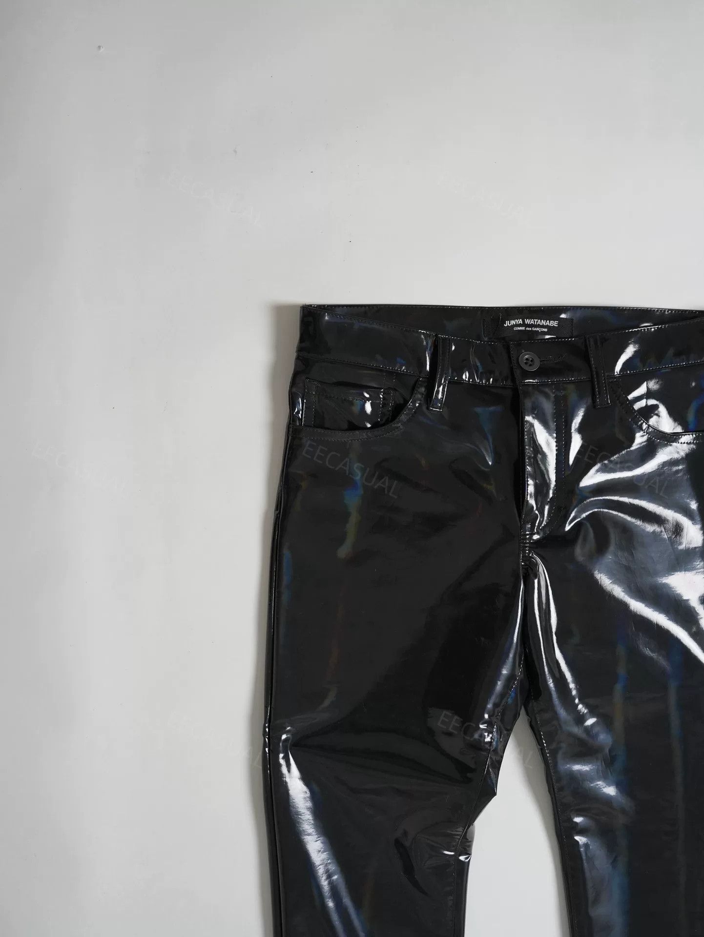 Junya Watanabe Junya Watanabe Black Patent Leather Pants Size US 26 / EU 42 - 5 Thumbnail