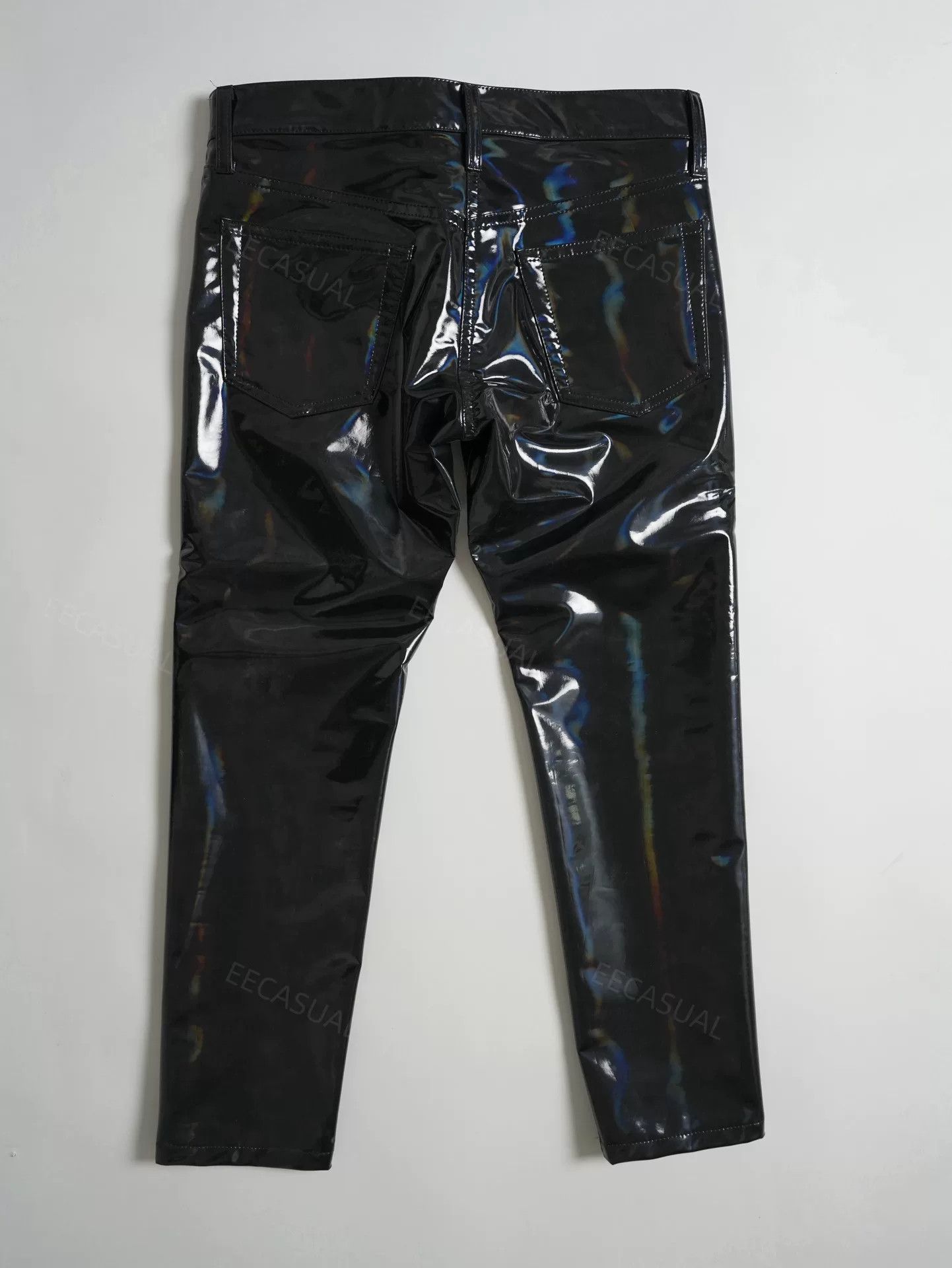 Junya Watanabe Junya Watanabe Black Patent Leather Pants Size US 26 / EU 42 - 4 Thumbnail