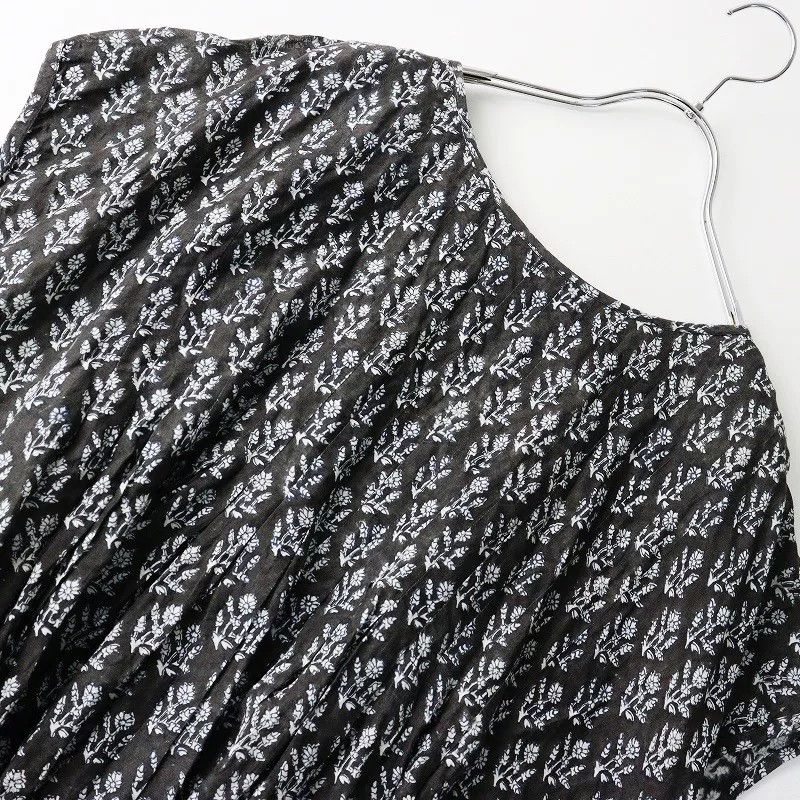 Maison Kitsune Maison de Soil Gray Floral Blouse Size S / US 4 / IT 40 - 7 Thumbnail