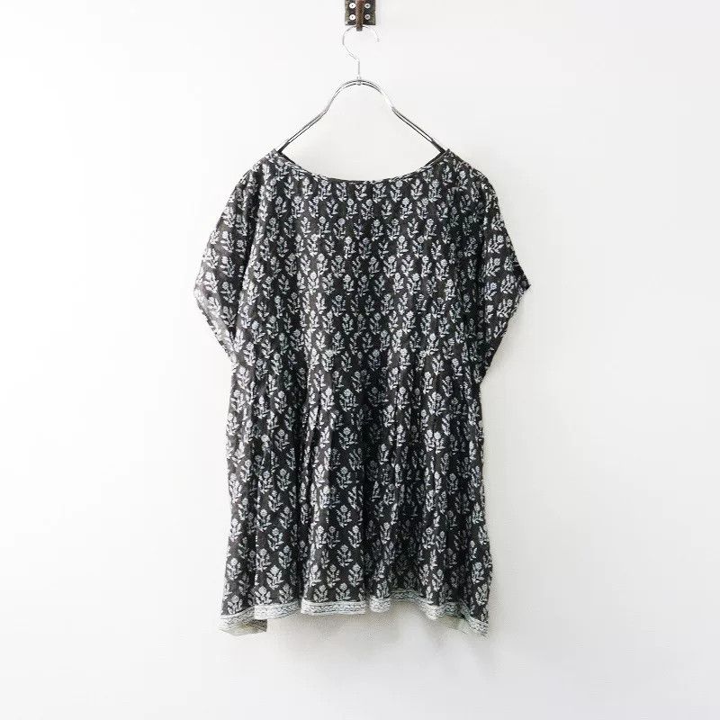 Maison Kitsune Maison de Soil Gray Floral Blouse Size S / US 4 / IT 40 - 2 Thumbnail