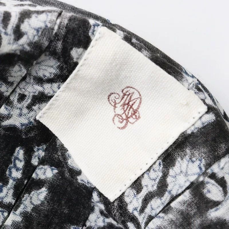 Maison Kitsune Maison de Soil Gray Floral Blouse Size S / US 4 / IT 40 - 6 Thumbnail