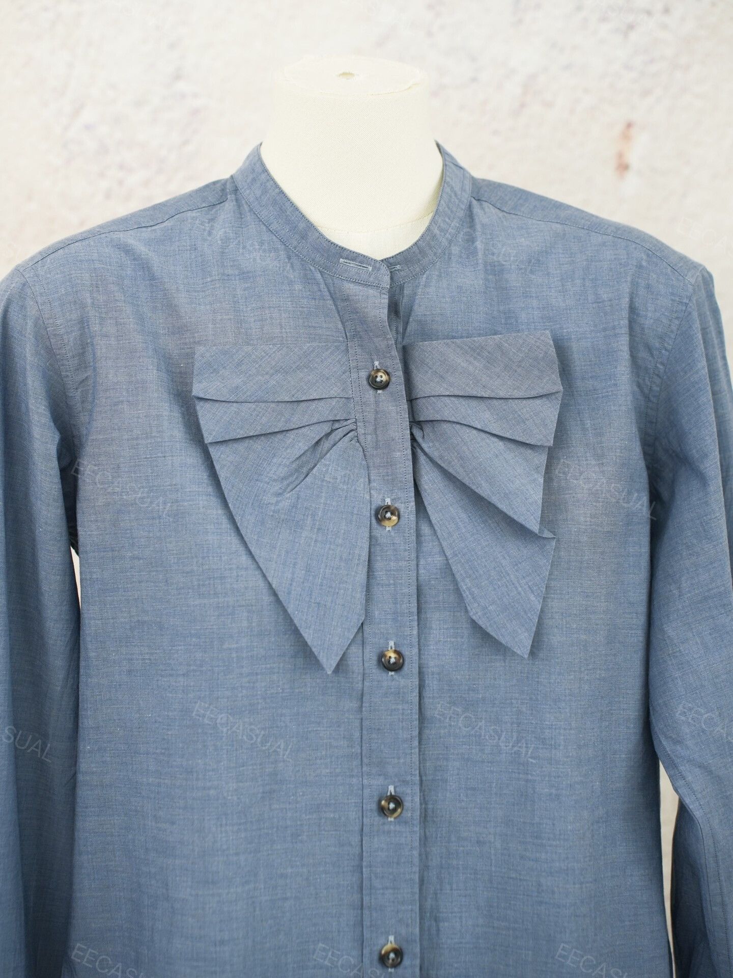 Margaret Howell Margaret Howell Blue Collar Long Sleeve Shirt Size S / US 4 / IT 40 - 4 Thumbnail