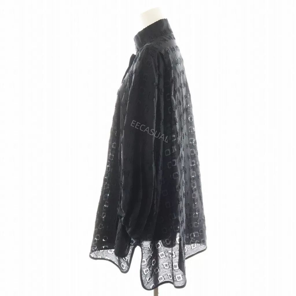 Other Black Jacquard Lantern Sleeve Shirt Size M / US 6-8 / IT 42-44 - 3 Thumbnail