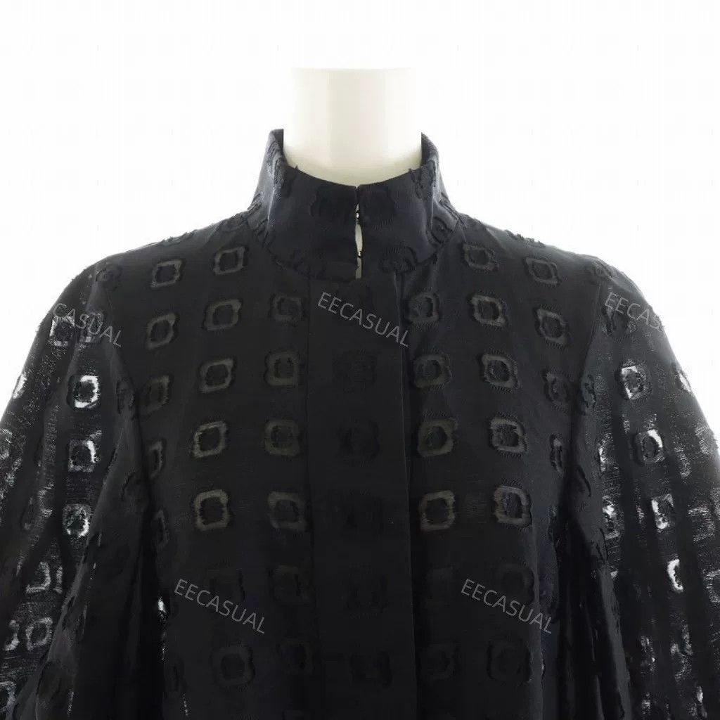 Other Black Jacquard Lantern Sleeve Shirt Size M / US 6-8 / IT 42-44 - 7 Thumbnail