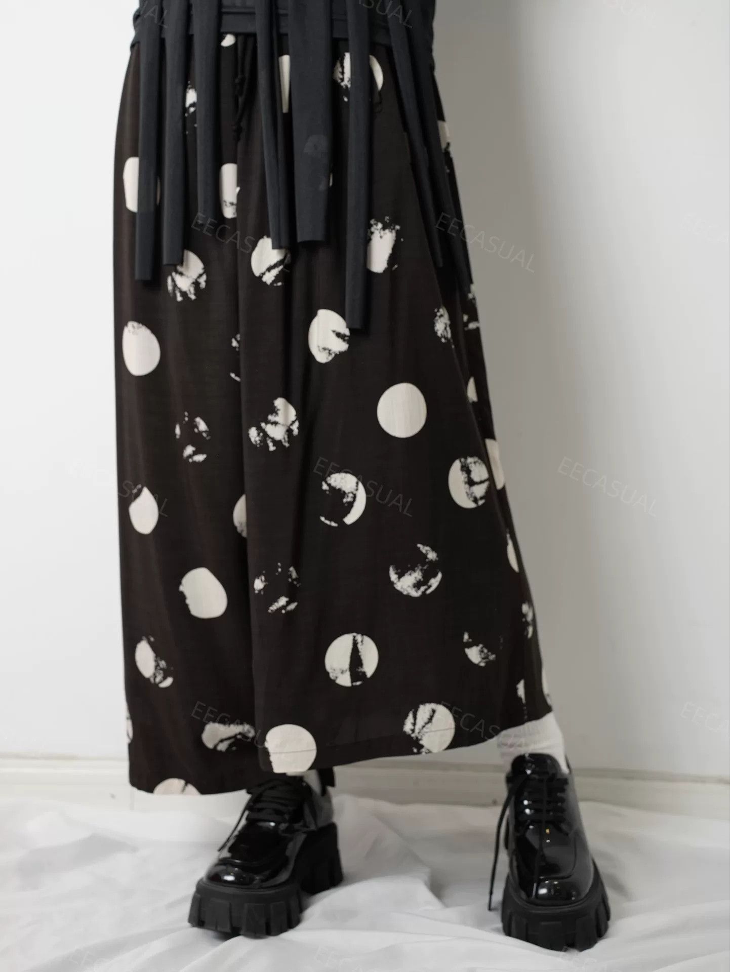 Yashi Yamamuri Yohji Yamamoto Asymmetrical Wide Leg Pants Size 25" / US 0 / IT 36 - 6 Thumbnail