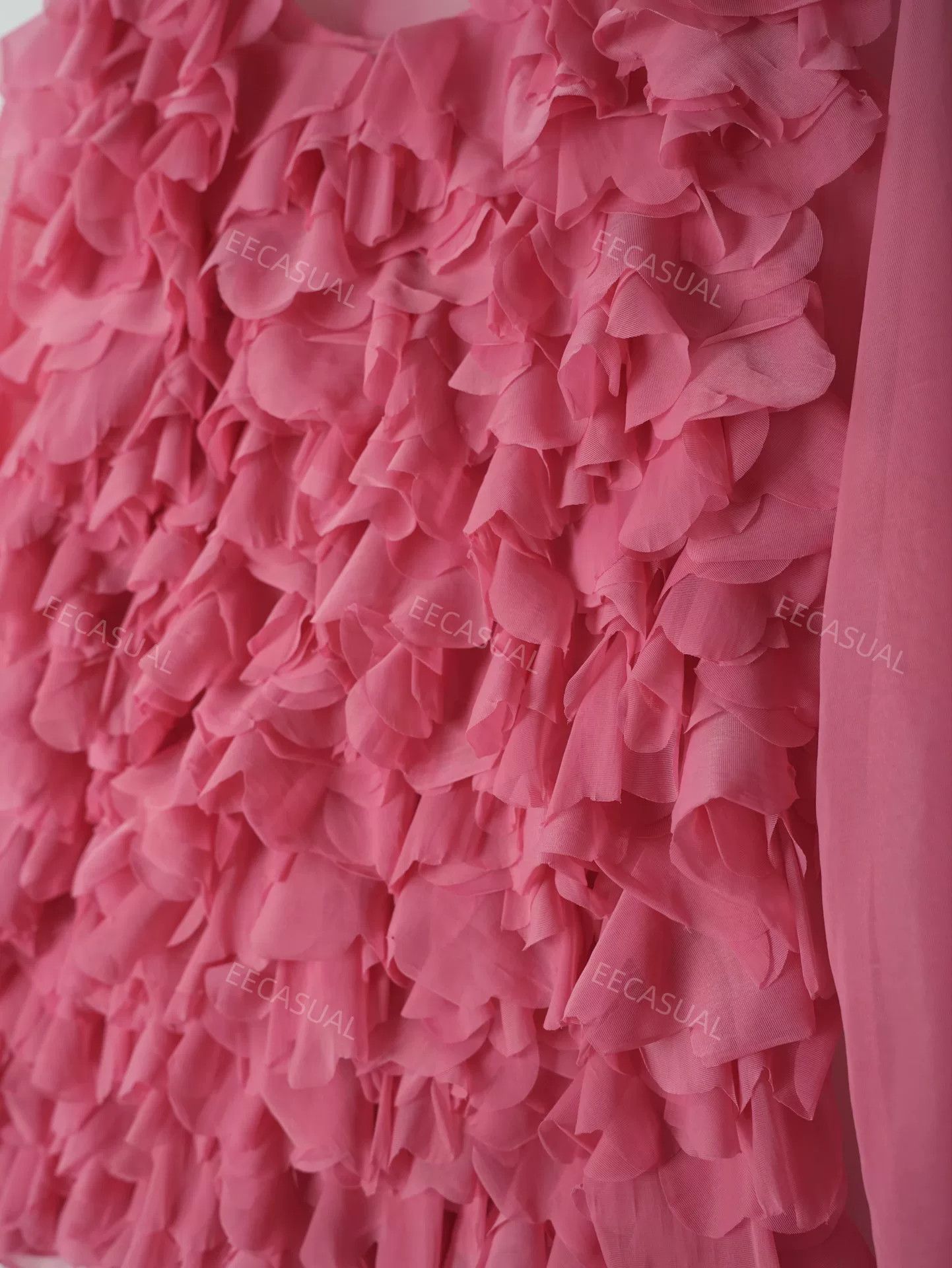 Junya Watanabe Pink Layered Ruffle Top by Junya Watanabe Size M / US 6-8 / IT 42-44 - 8 Thumbnail