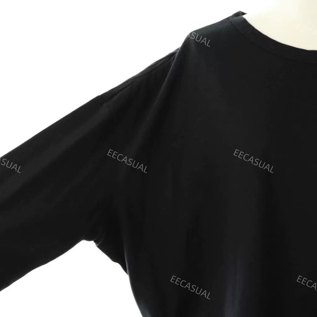 Y's Yamamoto Black Blue Letter Oversize T-Shirt Size M / US 6-8 / IT 42-44 - 4 Thumbnail