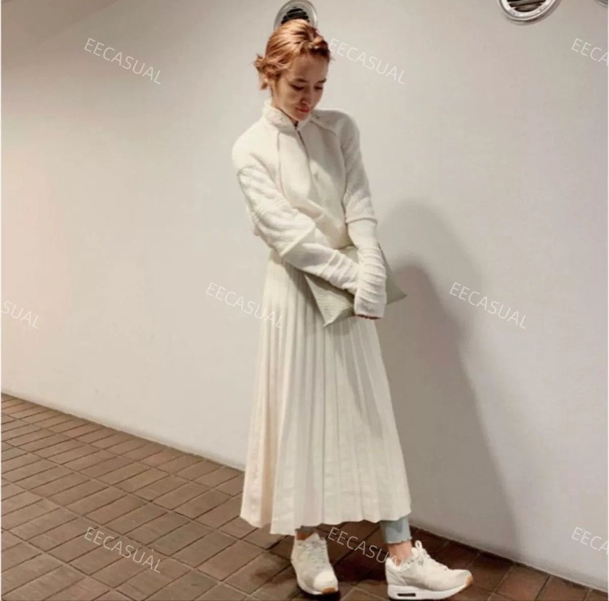 Other Mame Kurogouchi White High Neck Sweater Size M / US 6-8 / IT 42-44 - 2 Thumbnail