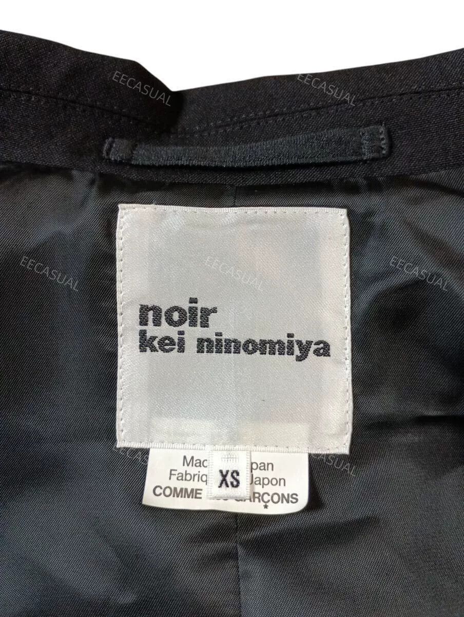 Noir Kei Ninomiya Noir Kei Ninomiya Black Wool Suit Jacket Size US XS / EU 42 / 0 - 8 Thumbnail