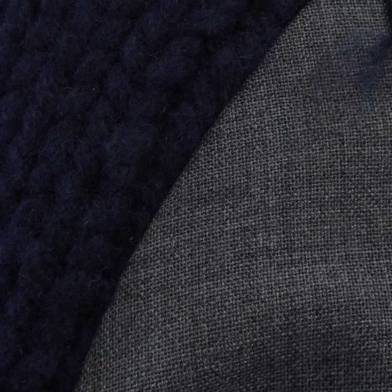 Sacai SACAI Wool Knit Jacket in Navy Gray Size S / US 4 / IT 40 - 6 Thumbnail