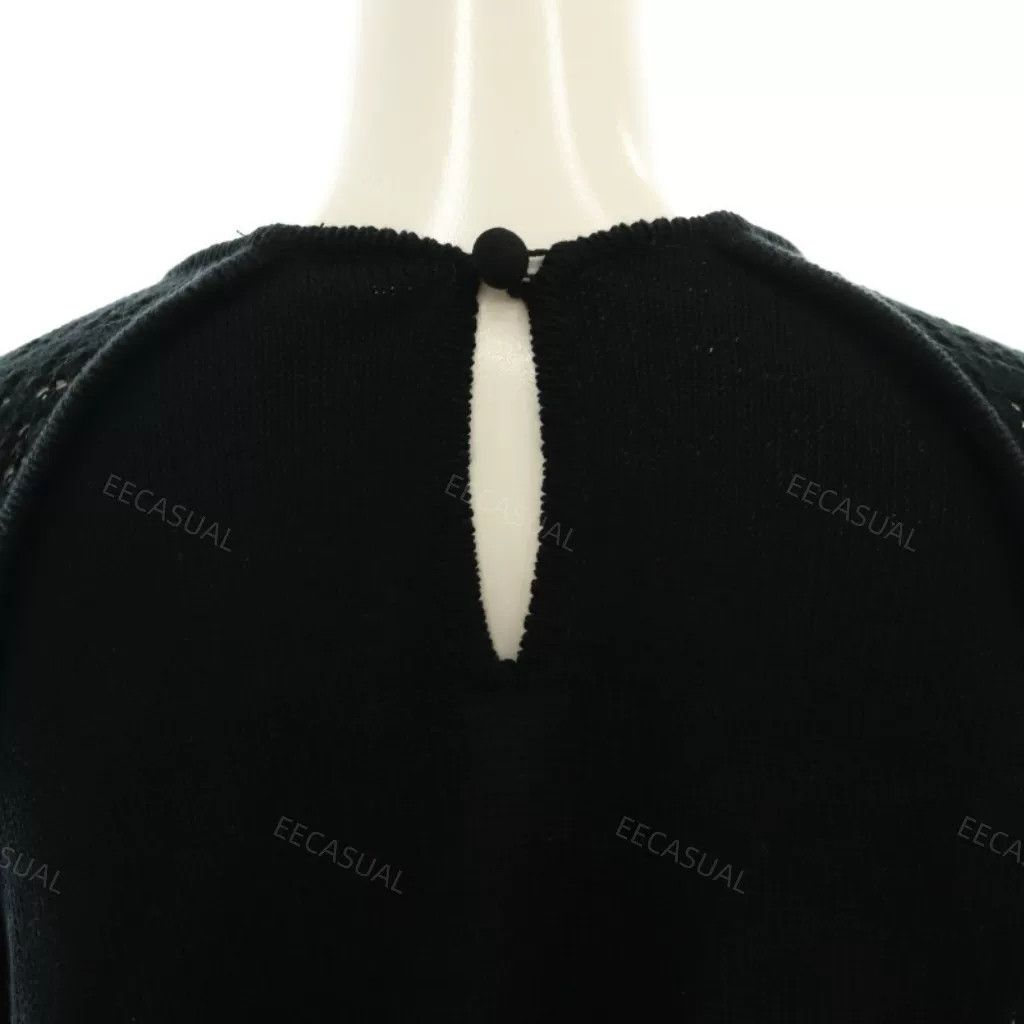 Other Mame Kurogouchi Black Knit Top Size S / US 4 / IT 40 - 5 Thumbnail