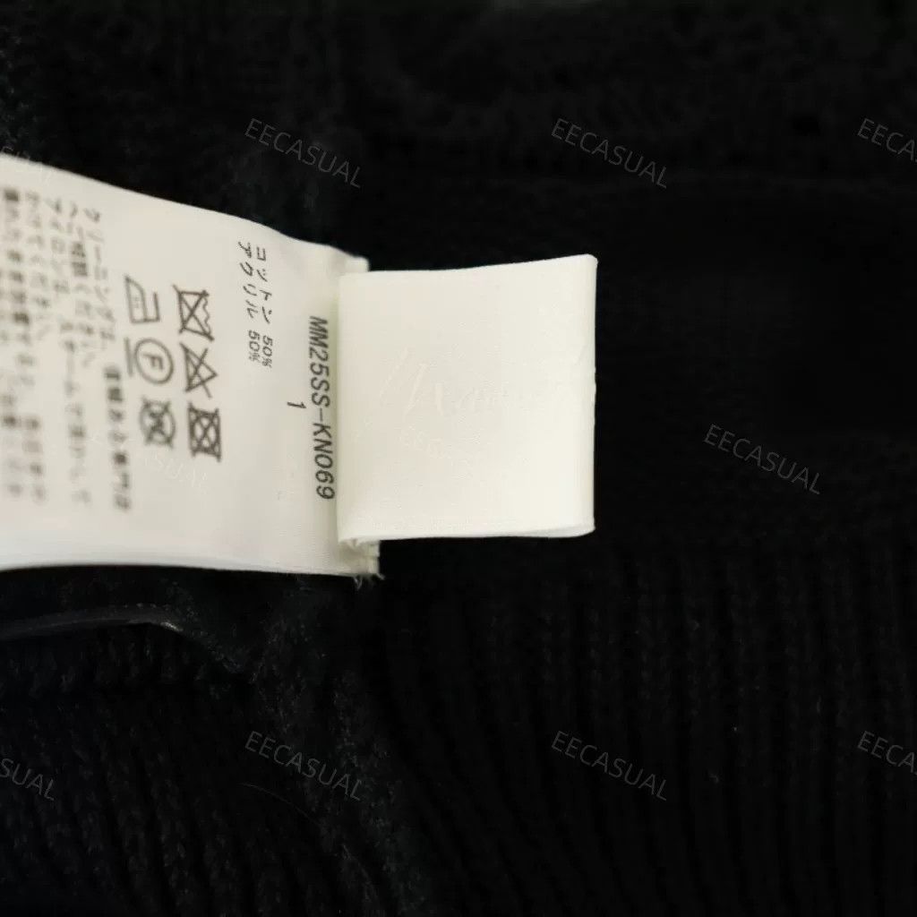 Other Mame Kurogouchi Black Knit Top Size S / US 4 / IT 40 - 7 Thumbnail