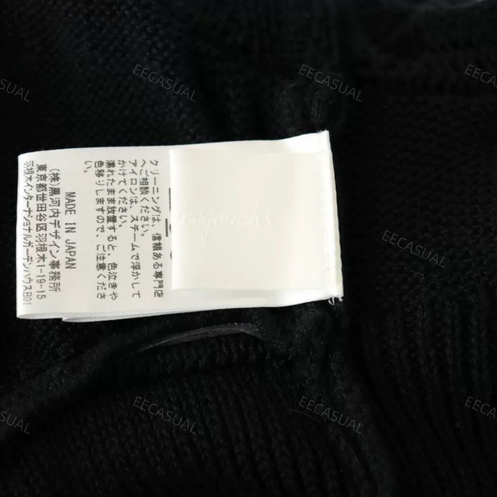 Other Mame Kurogouchi Black Knit Top Size S / US 4 / IT 40 - 6 Thumbnail