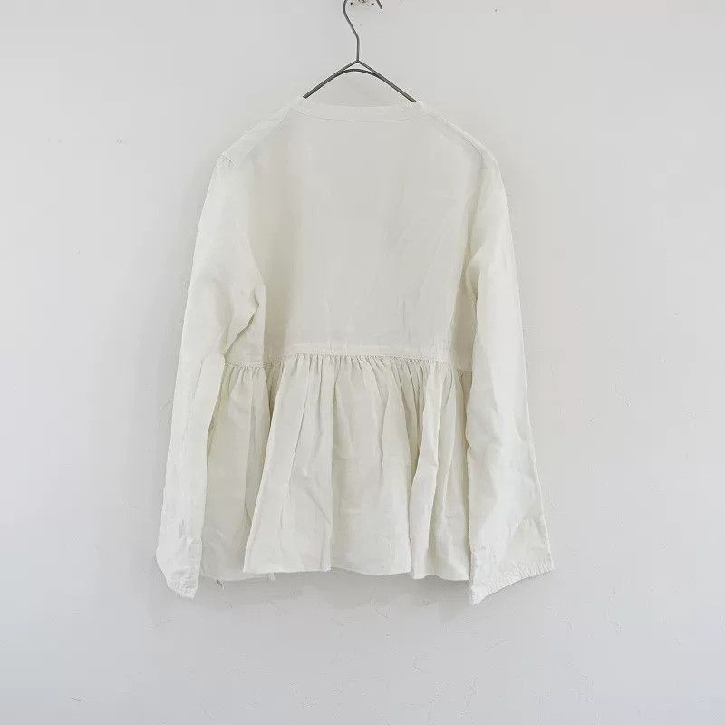 Other Natural Beige Linen Long Sleeve Shirt Size M / US 6-8 / IT 42-44 - 2 Thumbnail