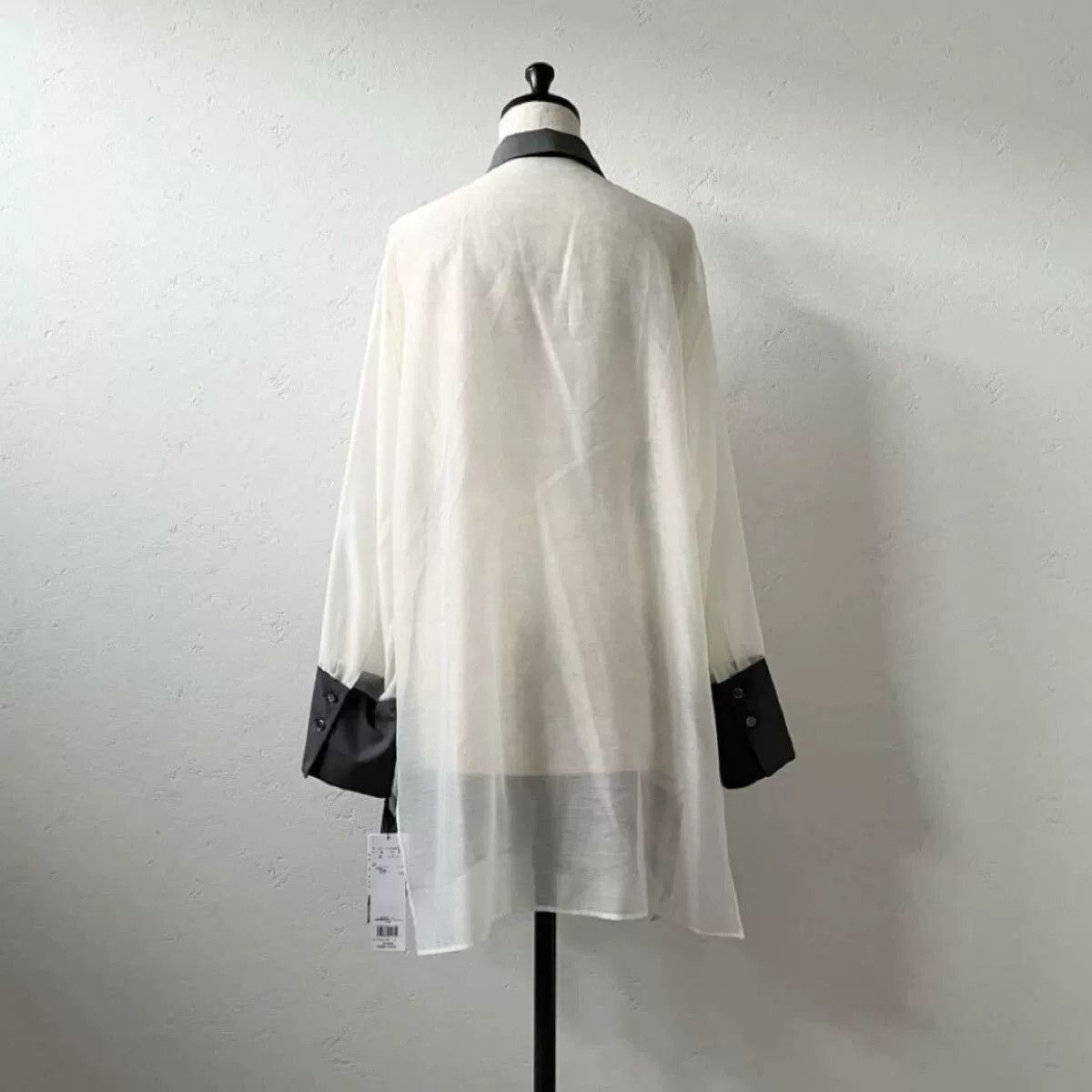 Other Sheer Black and White Floral Blouse Size S / US 4 / IT 40 - 2 Thumbnail