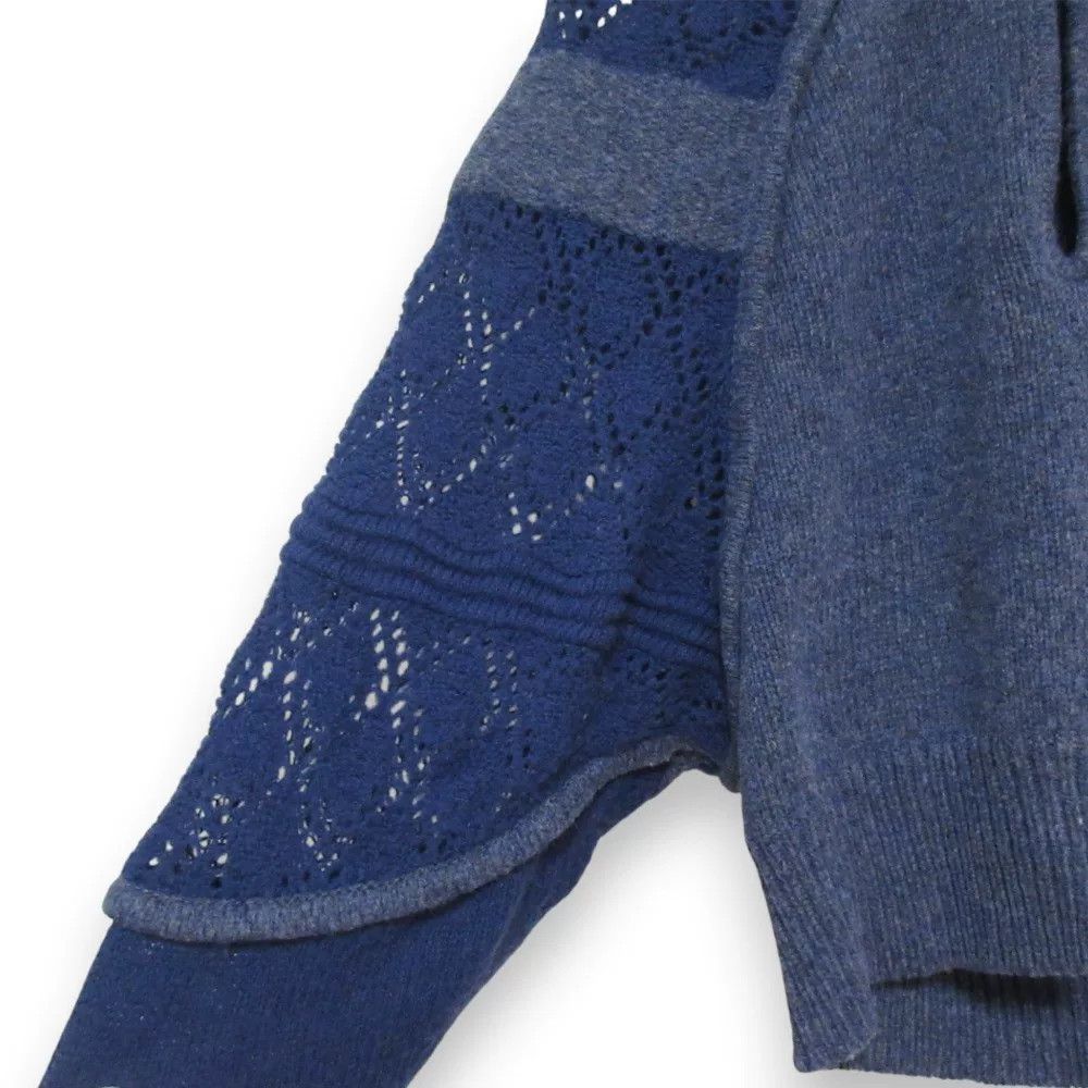 Other Blue Laced High-neck Knitted Sweater Size M / US 6-8 / IT 42-44 - 5 Thumbnail