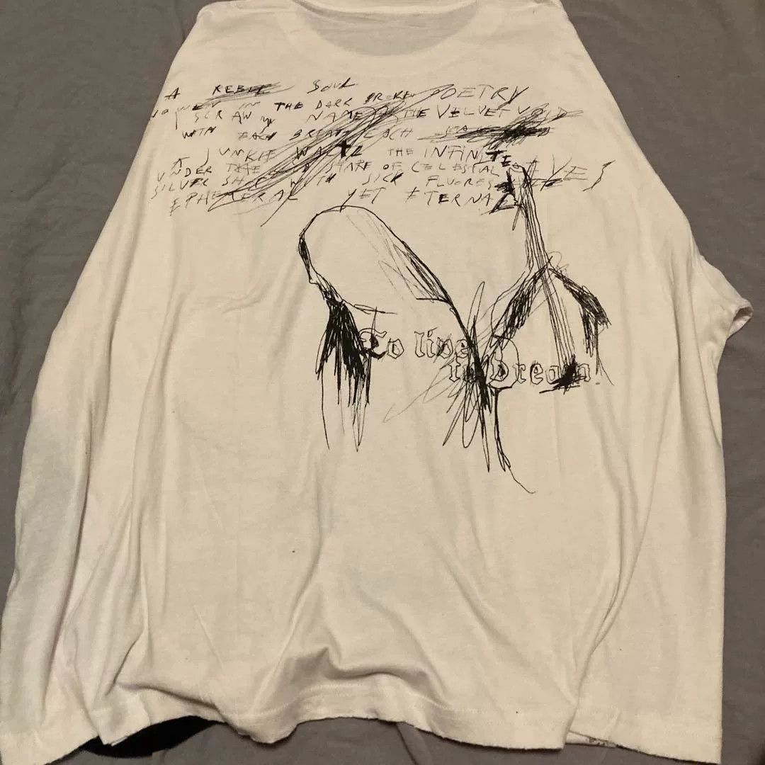 Ann Demeulemeester Ann Demeulemeester Sketchbook Boxy Long Sleeve T-shirt Size M / US 6-8 / IT 42-44 - 8 Thumbnail