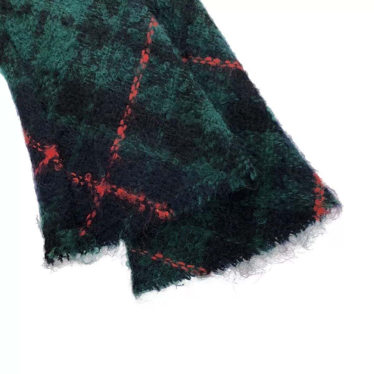 Comme des Garcons Green Checkered Mohair Jacket Size S / US 4 / IT 40 - 4 Thumbnail