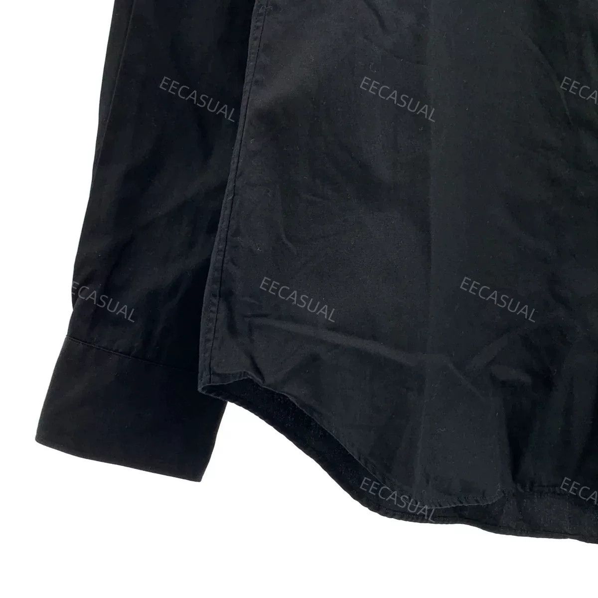 Comme des Garcons Black Cotton Frill Trim Women's Shirt Size S / US 4 / IT 40 - 3 Thumbnail