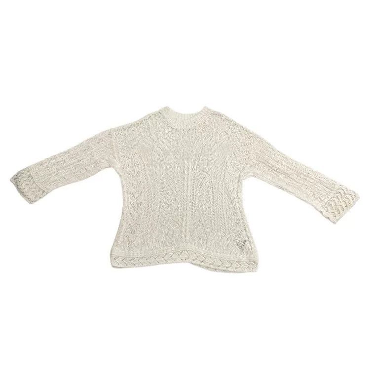 Other Mame Kurogouchi White Lace Knit Top Size S / US 4 / IT 40 - 3 Thumbnail