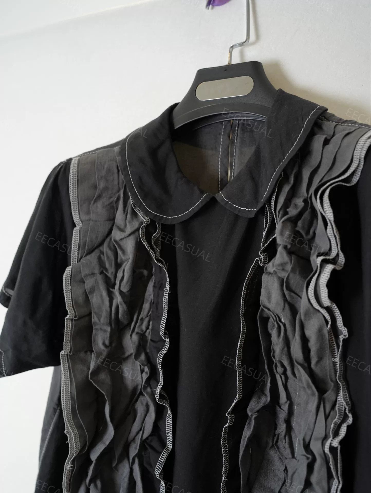 Comme des Garcons CDG Tricot Layered Ruffle Collar Top Size M / US 6-8 / IT 42-44 - 3 Thumbnail