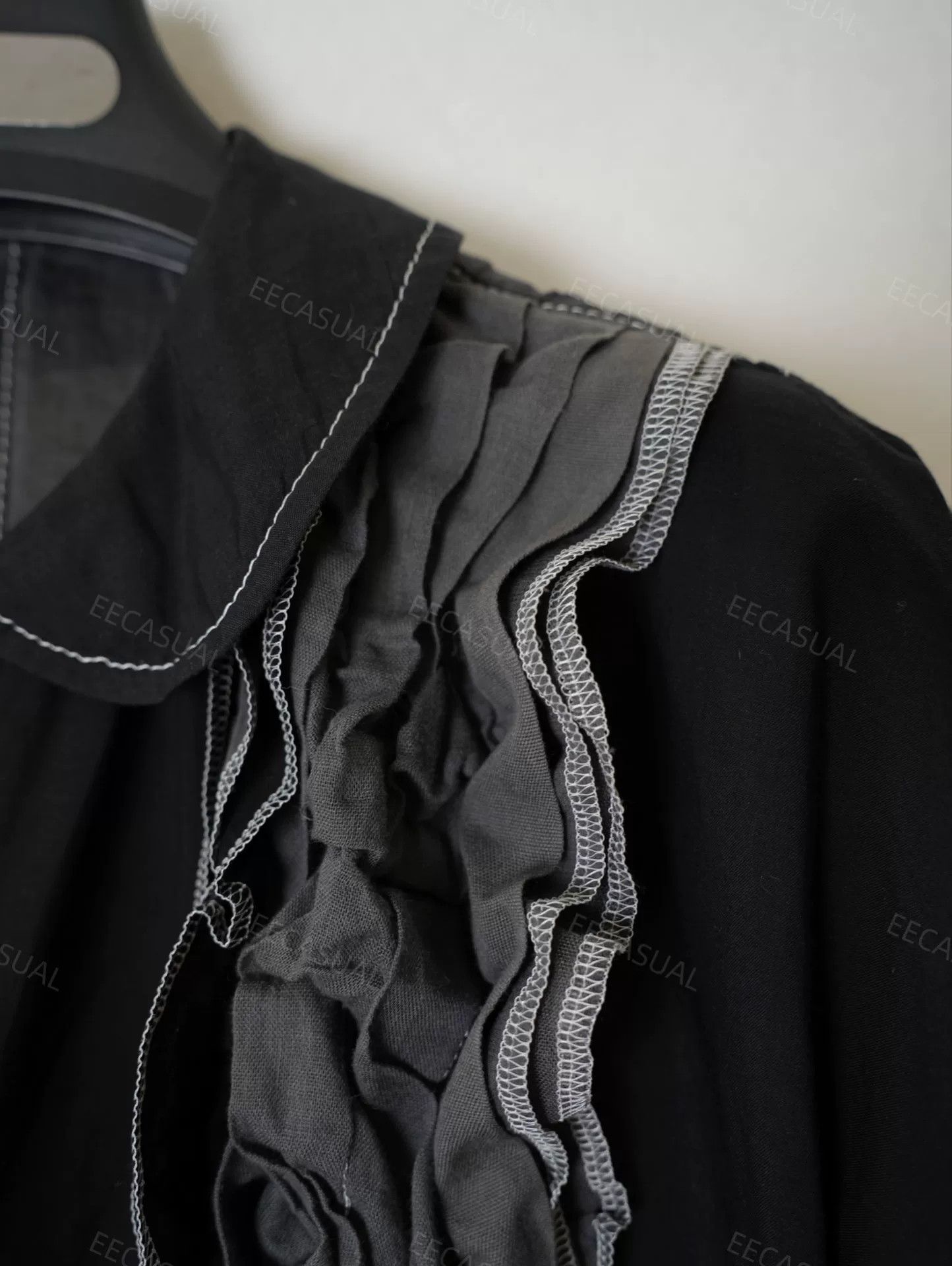 Comme des Garcons CDG Tricot Layered Ruffle Collar Top Size M / US 6-8 / IT 42-44 - 9 Thumbnail