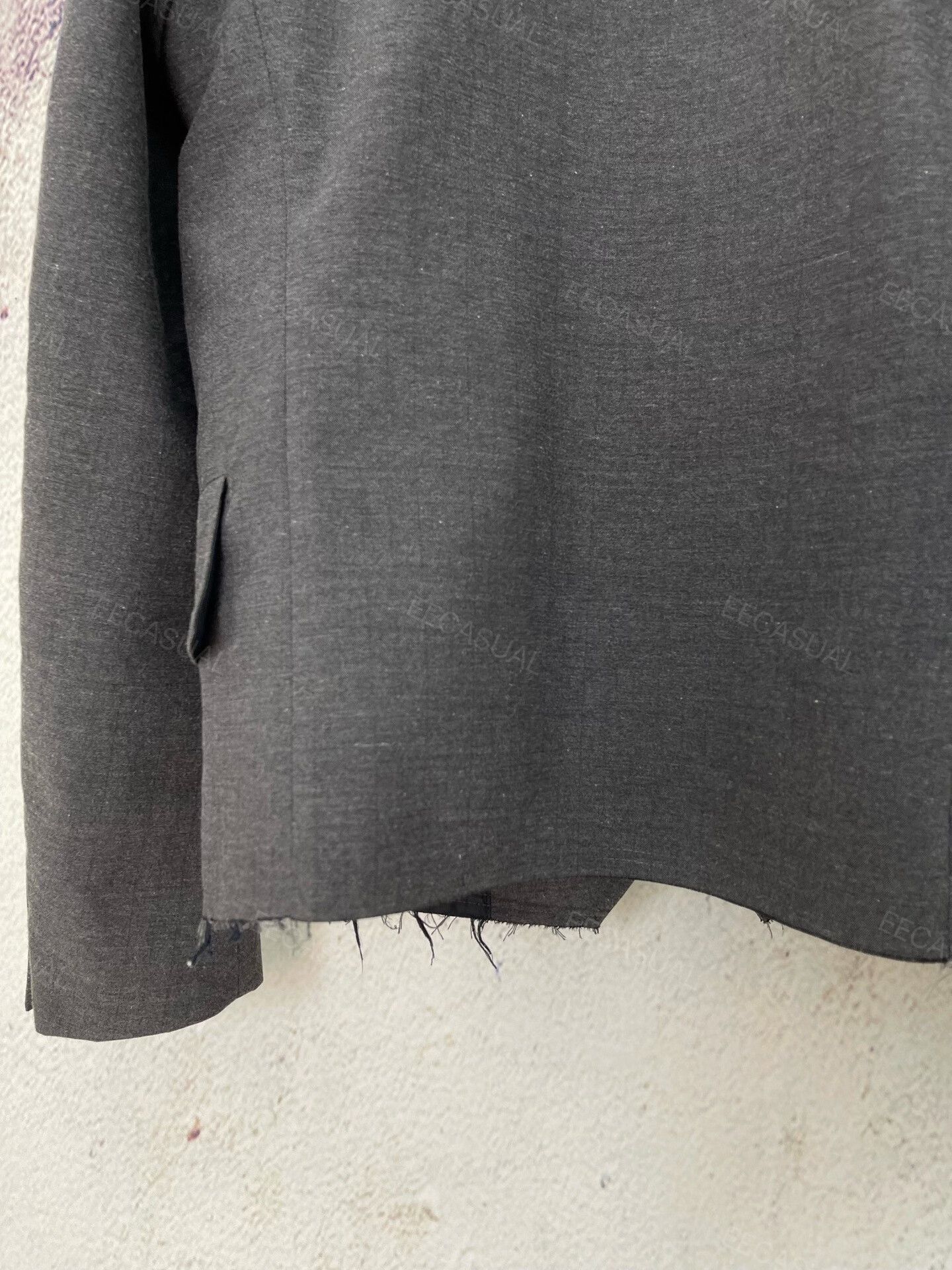 Comme des Garcons CDG Gray Asymmetrical Blazer Size US XS / EU 42 / 0 - 5 Thumbnail