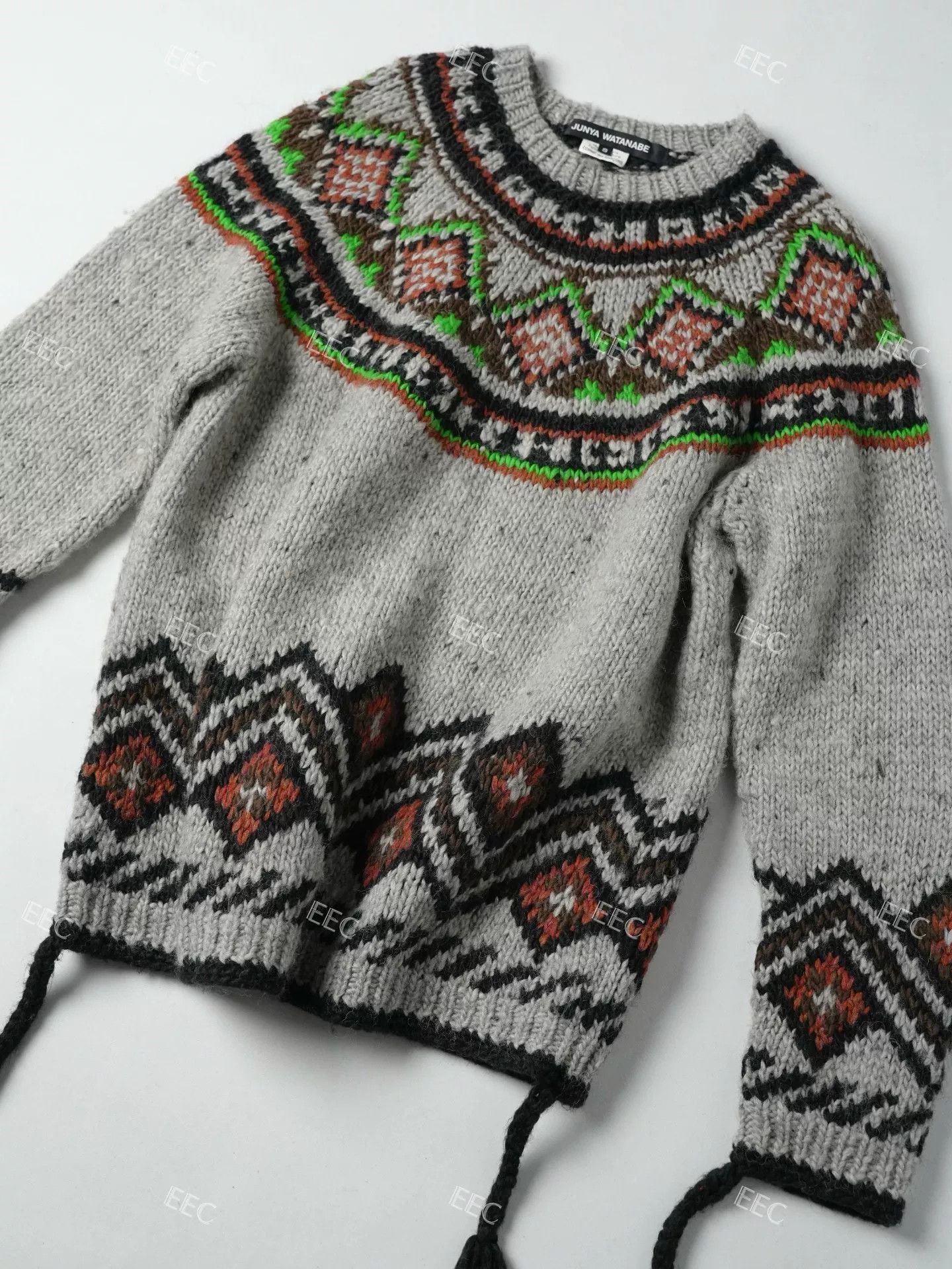 Junya Watanabe Junya Watanabe Gray Pattern Sweater Jacket Size M / US 6-8 / IT 42-44 - 3 Thumbnail