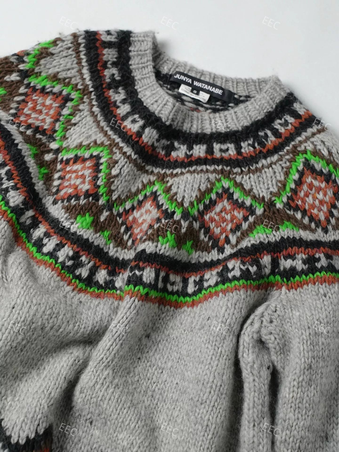 Junya Watanabe Junya Watanabe Gray Pattern Sweater Jacket Size M / US 6-8 / IT 42-44 - 4 Thumbnail