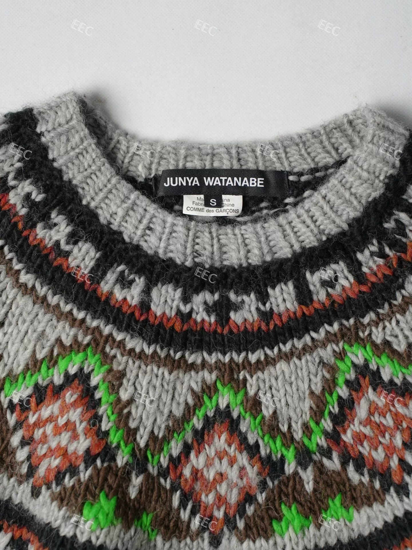 Junya Watanabe Junya Watanabe Gray Pattern Sweater Jacket Size M / US 6-8 / IT 42-44 - 7 Thumbnail
