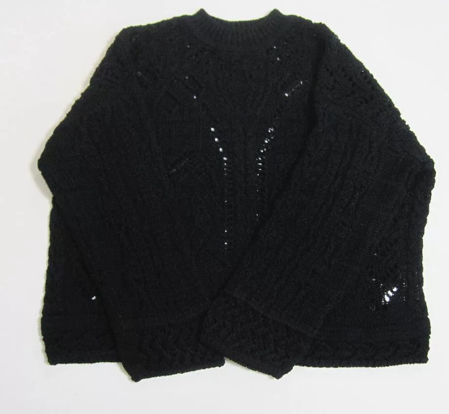 Other Mame Kurogouchi Black Lace Cardigan Size M / US 6-8 / IT 42-44 - 3 Thumbnail