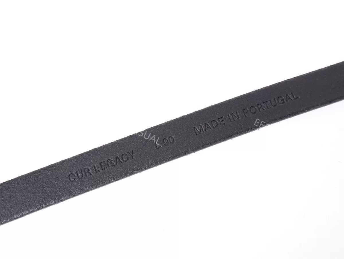 Our Legacy Our Legacy Skull Head Leather Belt Size ONE SIZE - 7 Thumbnail
